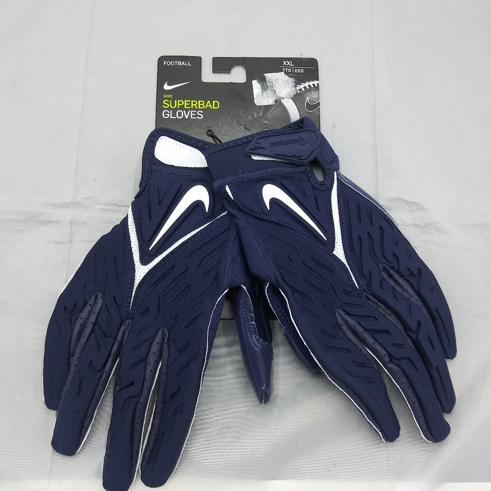 Nike Superbad 6.0 Football Gloves Dark Blue DM0053-439 Size XXL MSRP $68.50 New